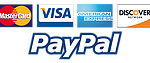 PayPal and major Credit Cards accepted